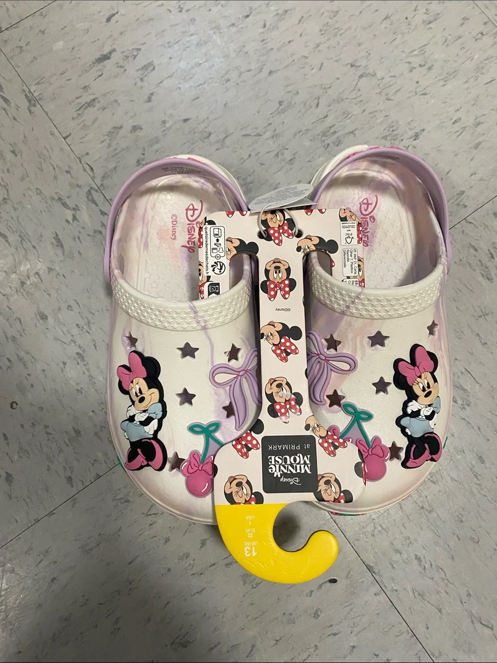 Disney Minnie Mouse Disney little girl Kids Clogs crocs size 1y